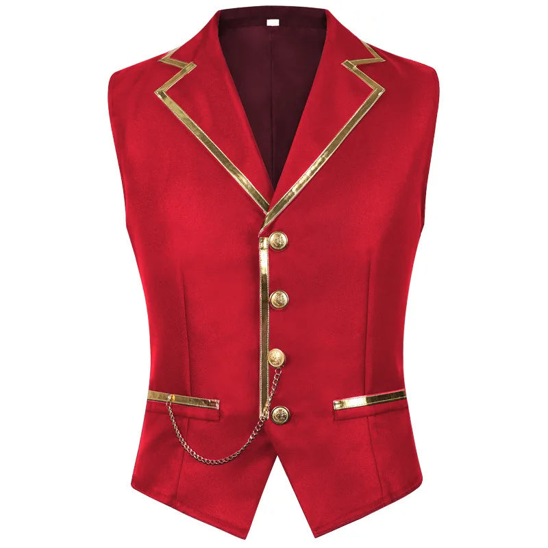 Men’s Business Suit Vest – European Style Gentleman Waistcoat