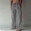 Men's Cotton Linen Baggy Pants – Casual Breathable Trousers