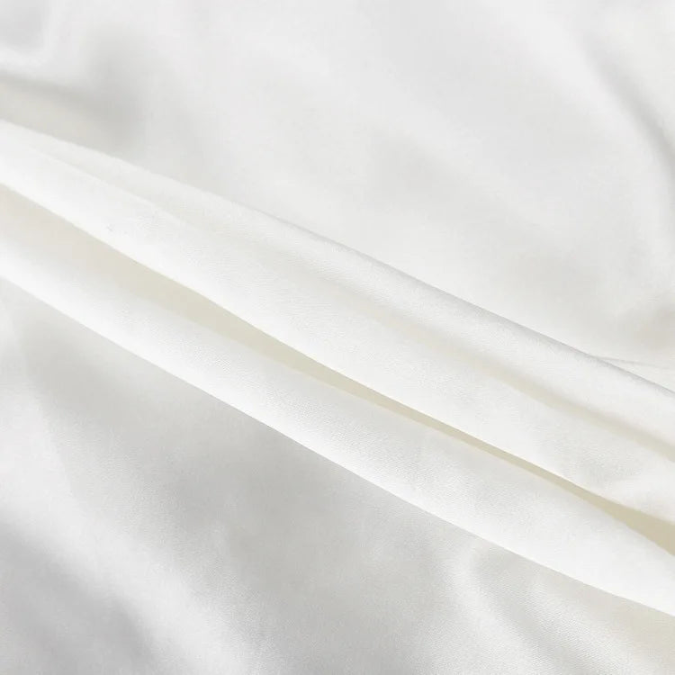 Elegant High-Waist Satin A-Line Mini Skirt for Women