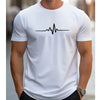 Men’s 100% Cotton Graphic T-Shirt – Slim Fit Summer Short Sleeve Tee
