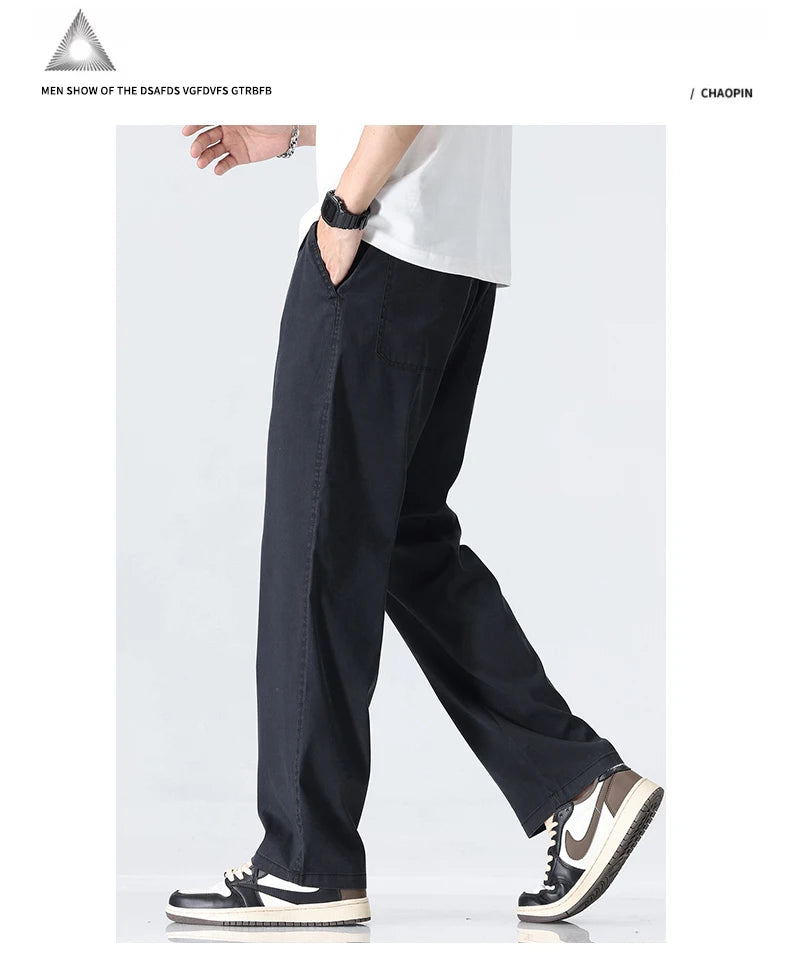 Men's Ultra-thin Lyocell Wide-Leg Pants