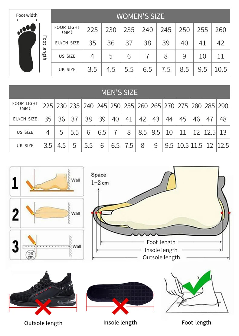 Men’s Steel Toe Safety Shoes – Anti-Smash, Anti-Puncture Work Boots