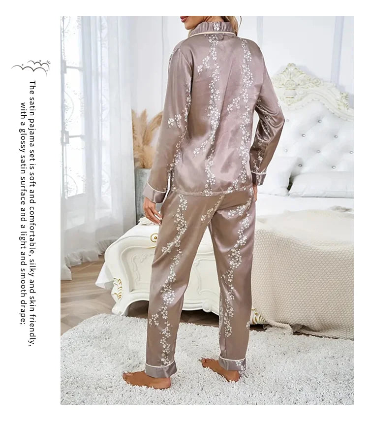 Women Satin Pajama Casual Sleepwear