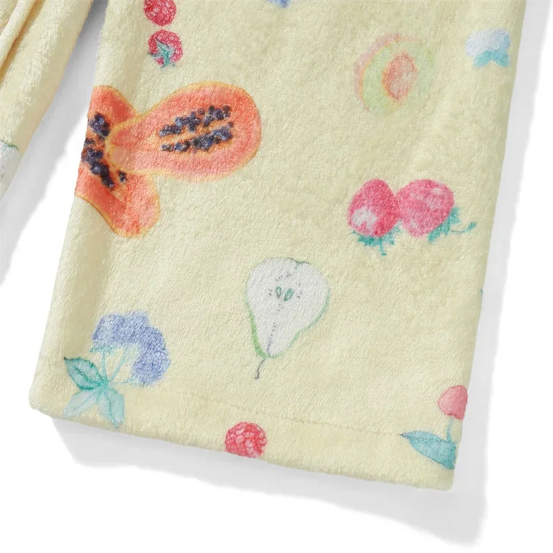 Women's Flannel Floral Robe