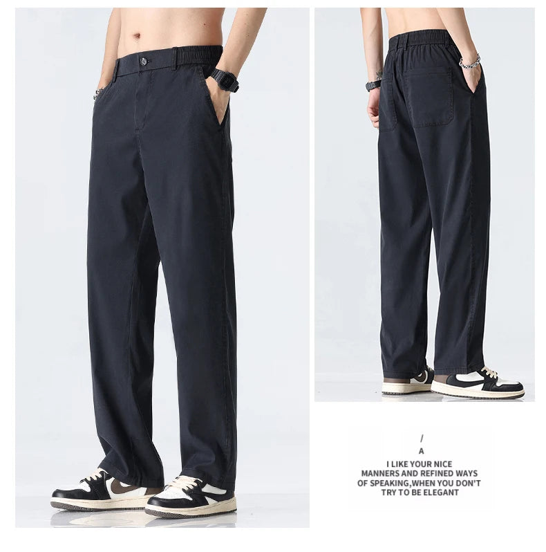 Men's Ultra-thin Lyocell Wide-Leg Pants