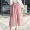 Elegant High Waist Tulle Skirt for Women