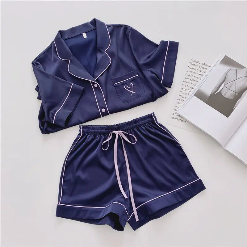 Women’s Ice Silk Pajama Set