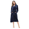 RONGTAI Women’s Soft Warm Bathrobe – Facecloth Fleece Robe