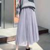 Elegant High Waist Tulle Skirt for Women