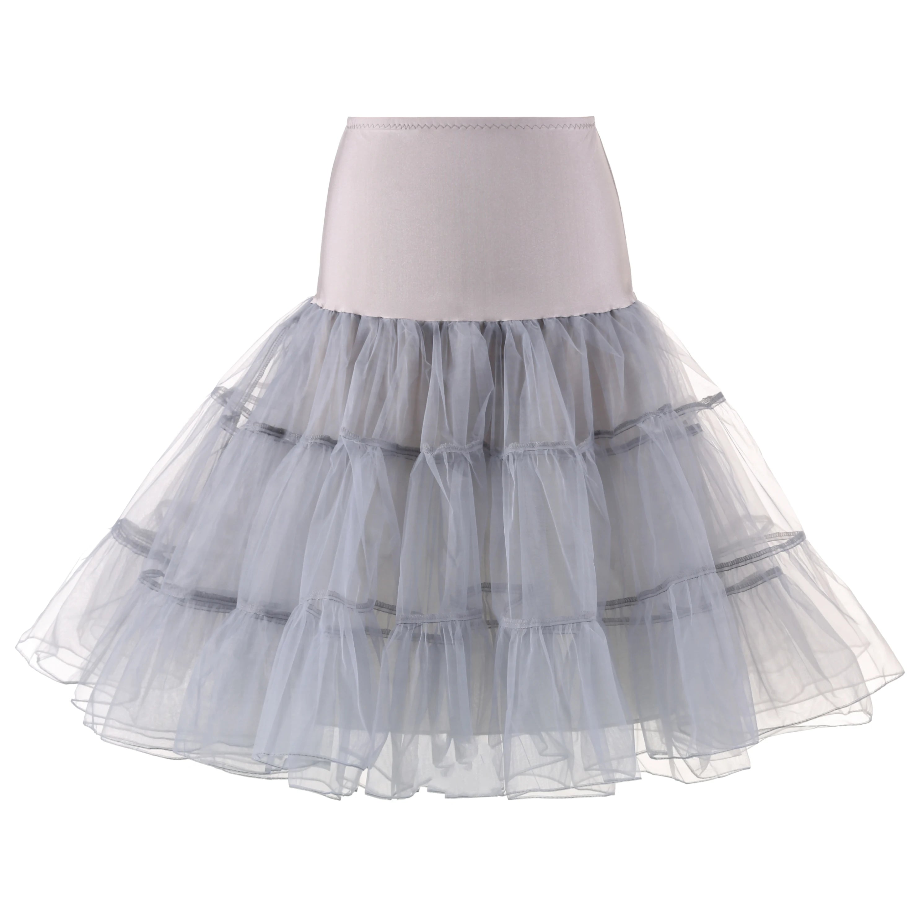 Women's 50s Vintage Tulle Petticoat – Fluffy Half Slip Tutu Underskirt