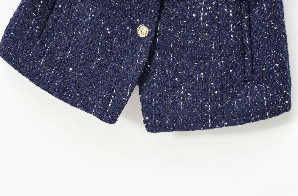 Women's Tweed Waistcoat with Belt