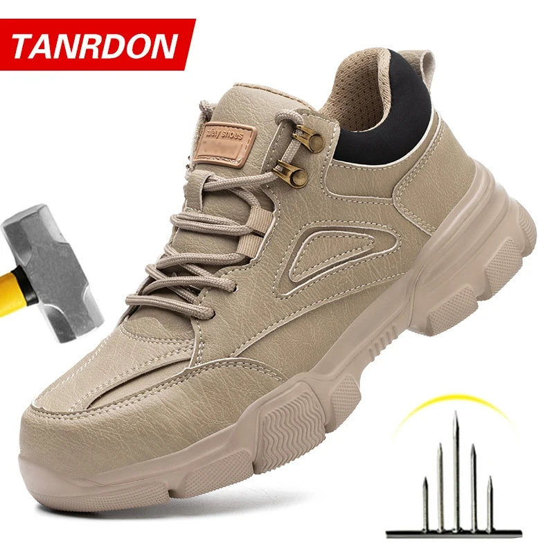 Men’s Steel Toe Safety Shoes – Anti-Smash, Anti-Puncture Work Boots
