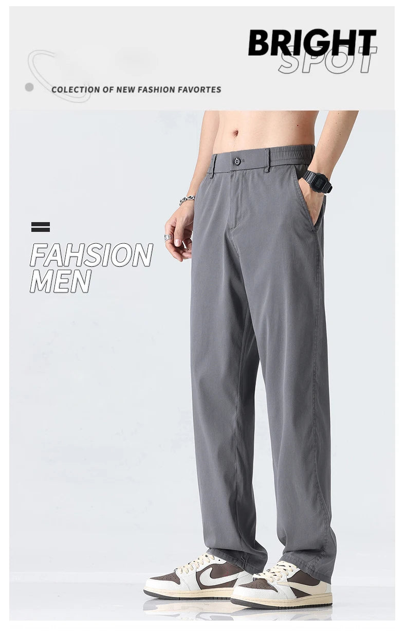 Men's Ultra-thin Lyocell Wide-Leg Pants